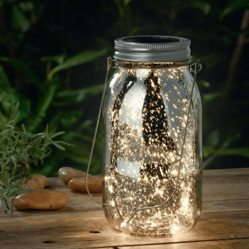 MELINERA Decorative Glass Jar With LED