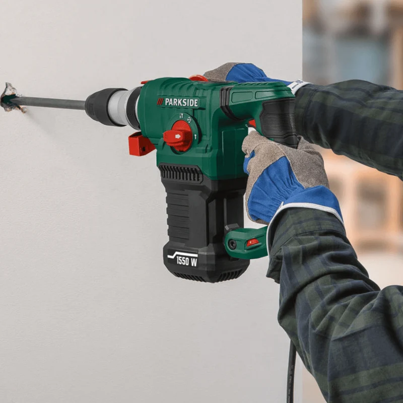 PARKSIDE DRILL AND DEMOLITION HAMMER WITH SDS-PLUS PBH 1500 F6, 1500 W