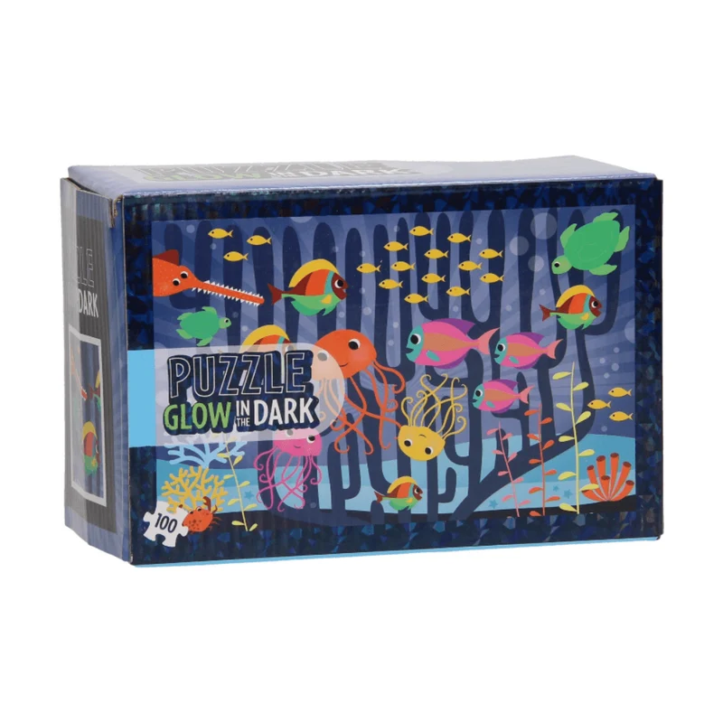 PUZZLE GLOW IN THE DARK 100 PIECES 45×30CM