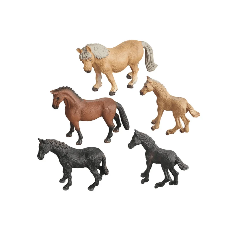 PLAYTIVE Horses TOY ANIMAL SET OF 5
