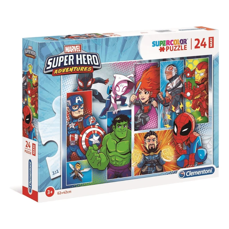 CLEMENTONI SUPER HERO PUZZLE 24 PIECES, 1 SET
