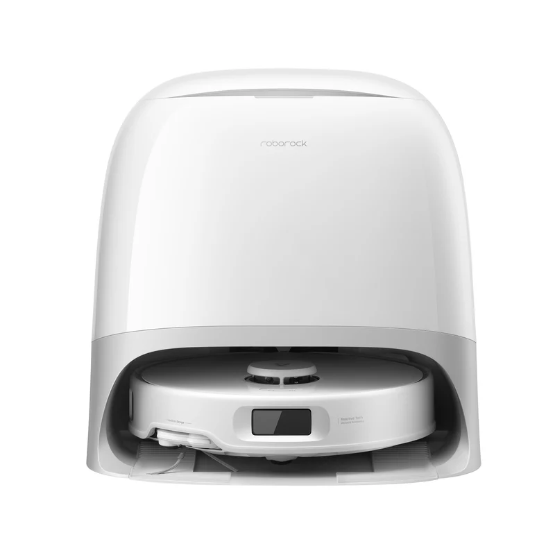 Robot Vacuum and Mop with Self-Empty Dock, Wi-Fi Connectivity, Alexa, Google Home, & Apple Home Compatibility - White