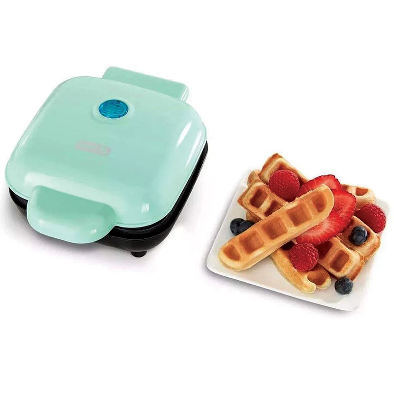 4" Mini Waffle Stick Maker - Aqua