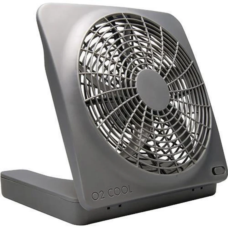 Treva 10-inch Battery Operated Camping Fan with AC Adapter - Gray