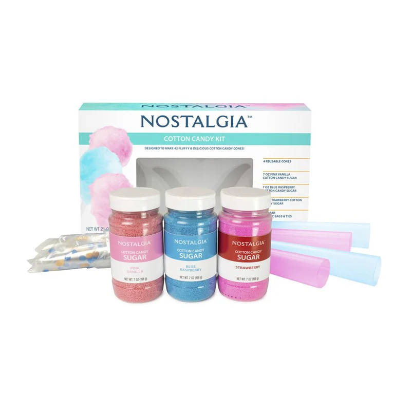 Flossing Sugar Cotton Candy Party Kit - Multicolor