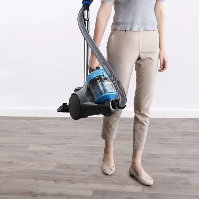 Lightweight Bagless Canister Vacuum with 2 Attachments - Blue