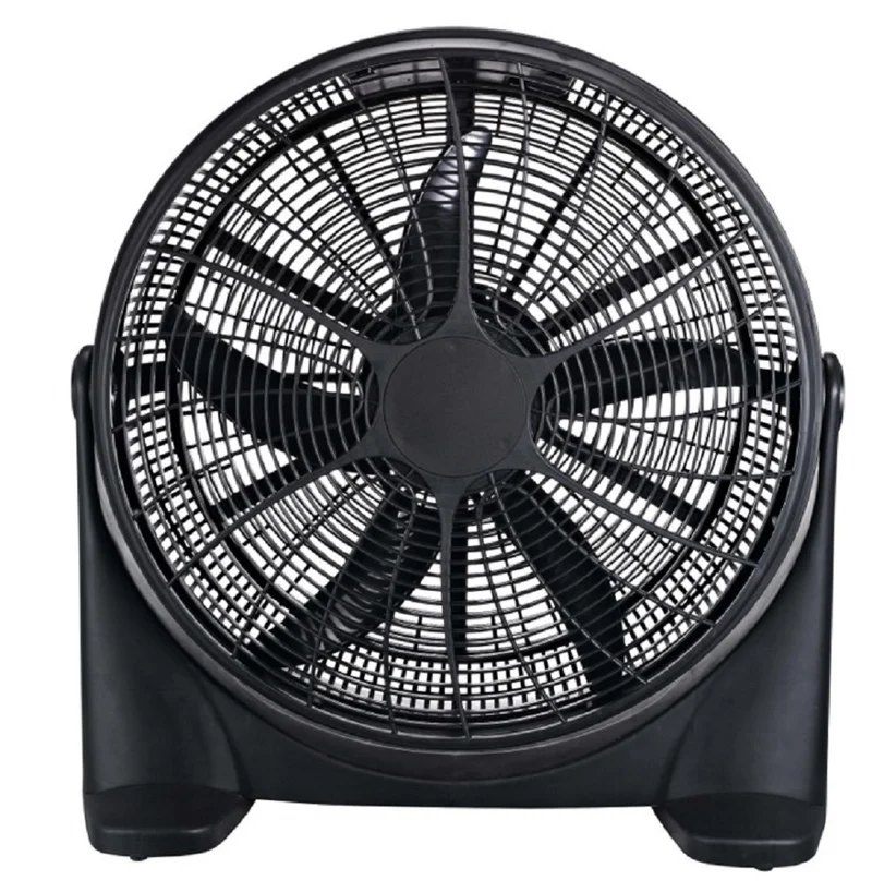 20" 3-Speed Floor Fan with Angle Adjust in Black