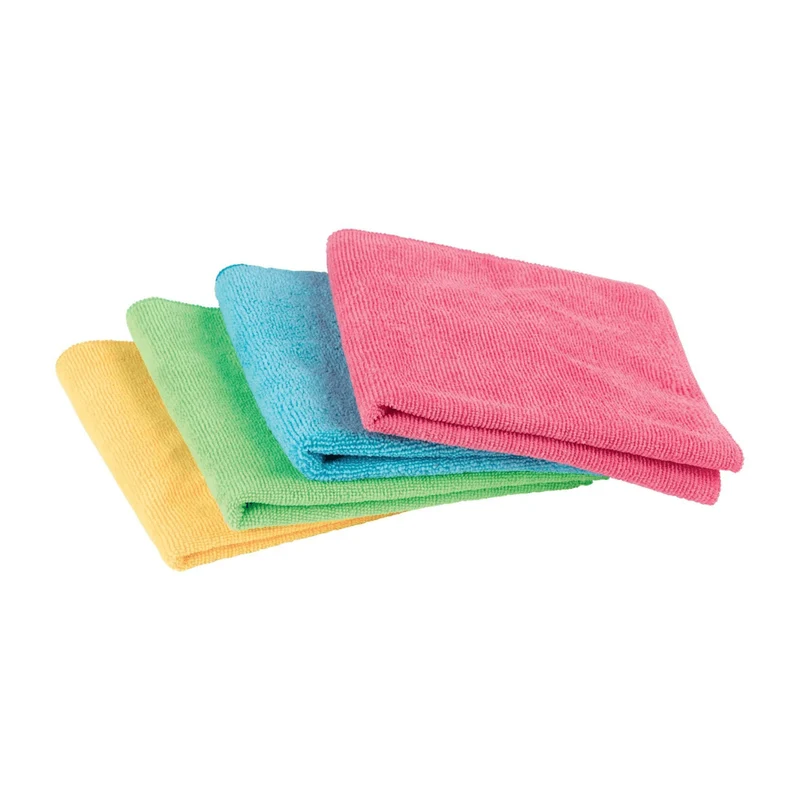 VILEDA MICROFIBER CLOTH, SET OF 4