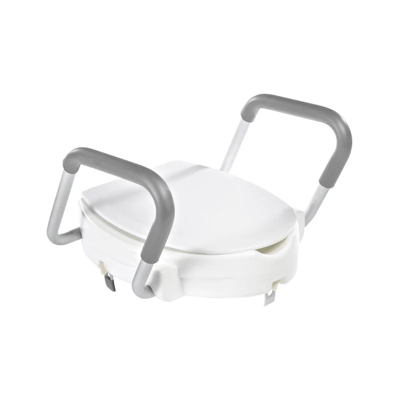 Raised Toilet Seat With Armrests