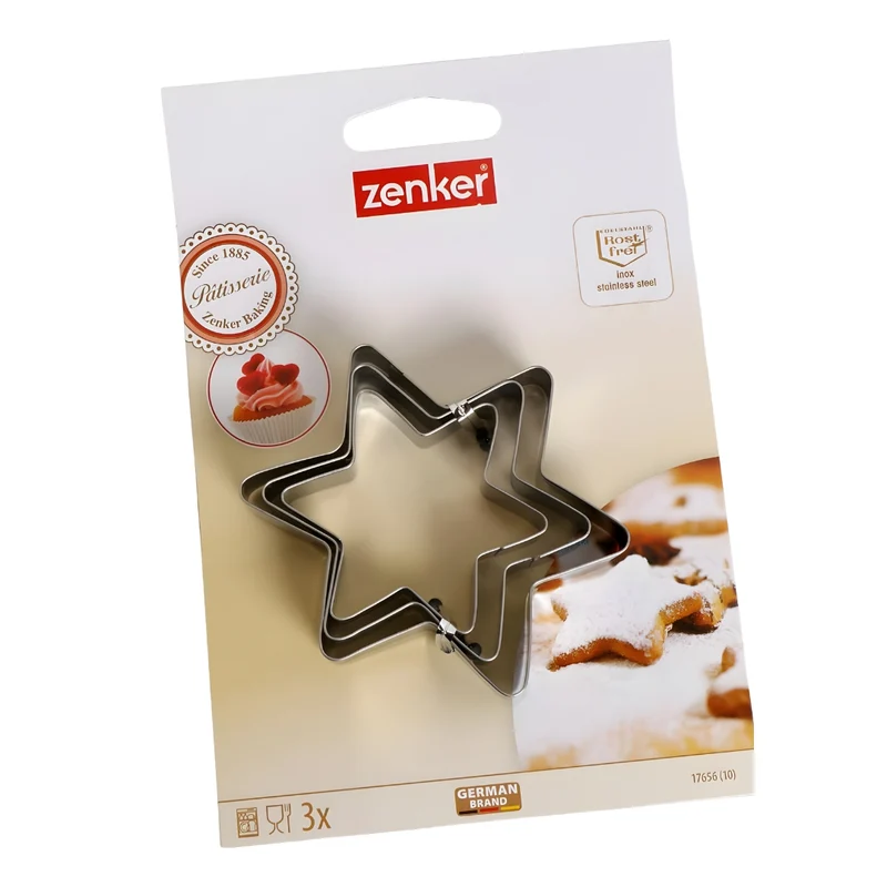 Zenker Stainless Steel Dough Cutter Set of 3 Pieces