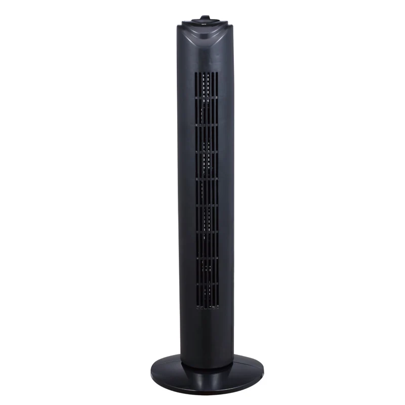 32" Oscillating Tall Tower Fan with Timer Black