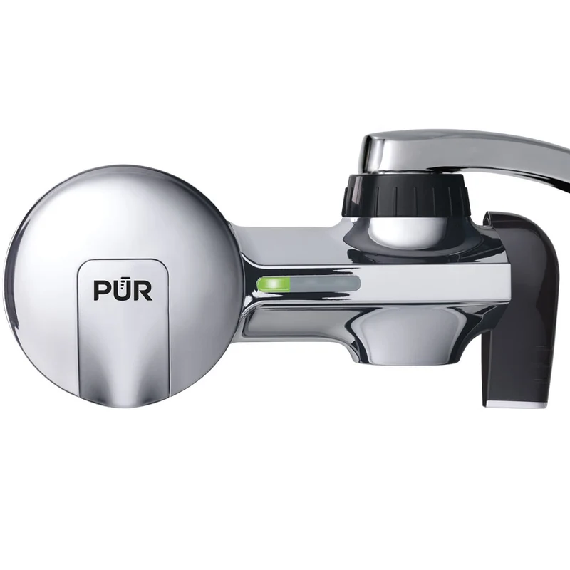 Horizontal Faucet Mount with Filter - Chrome
