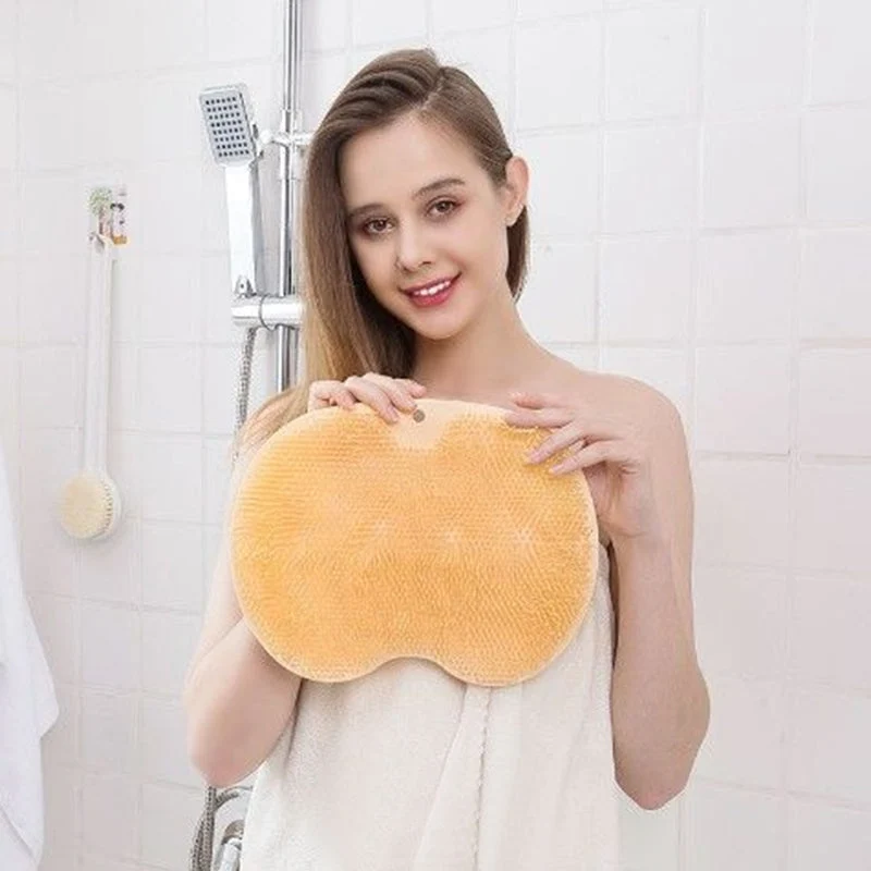 🧼Halkfri Duschskrubb Silikonmatta💦