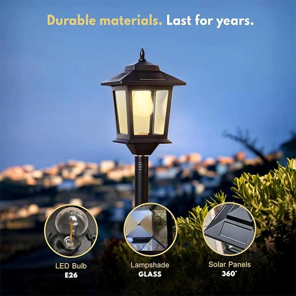 💡 50% RABATT! 🏡 Uteplatsgång Bakgård Trädgård Veranda Inredning Golvlampa – Vattentät, Automatisk & Stämningsfull Belysning 🌿