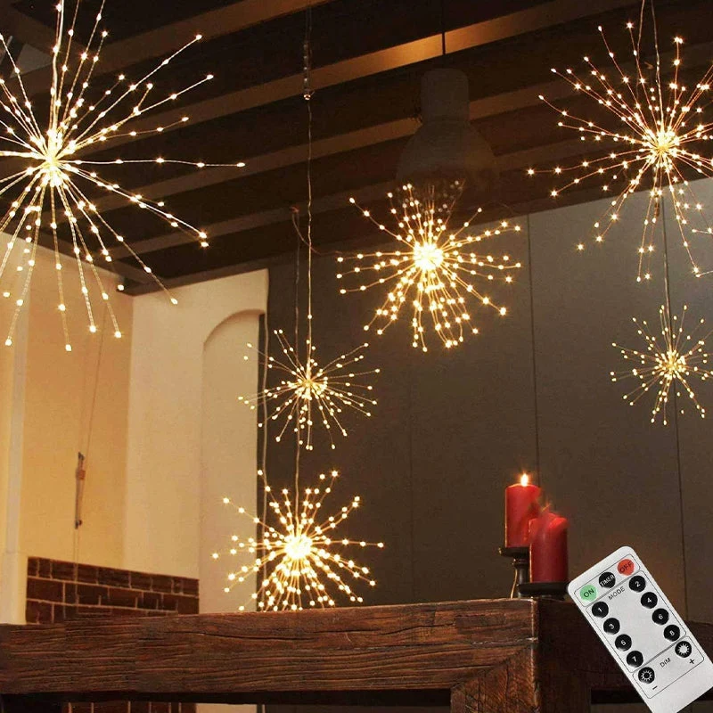 🎆 50% RABATT! 💡Solenergi Fyrverkerier Ljusgirland – Magisk trädgårdsbelysning för fester & kvällar