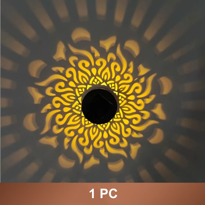 Solcellsdriven mandala projektorlampa